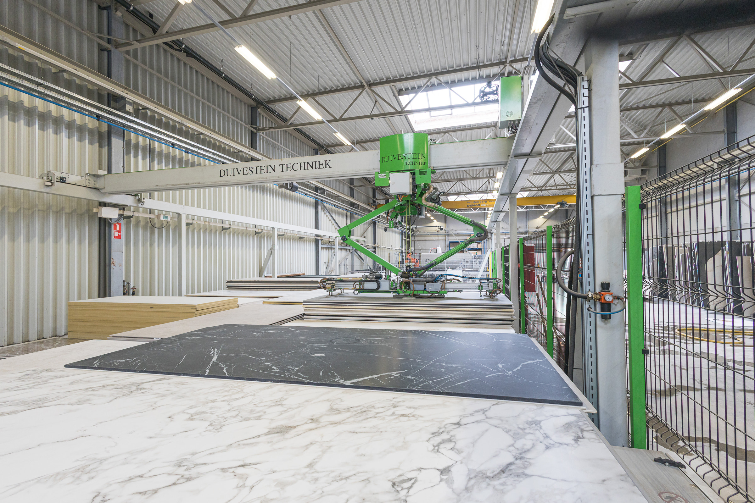CNC table with a marble slab — Interior Photography, Brussels