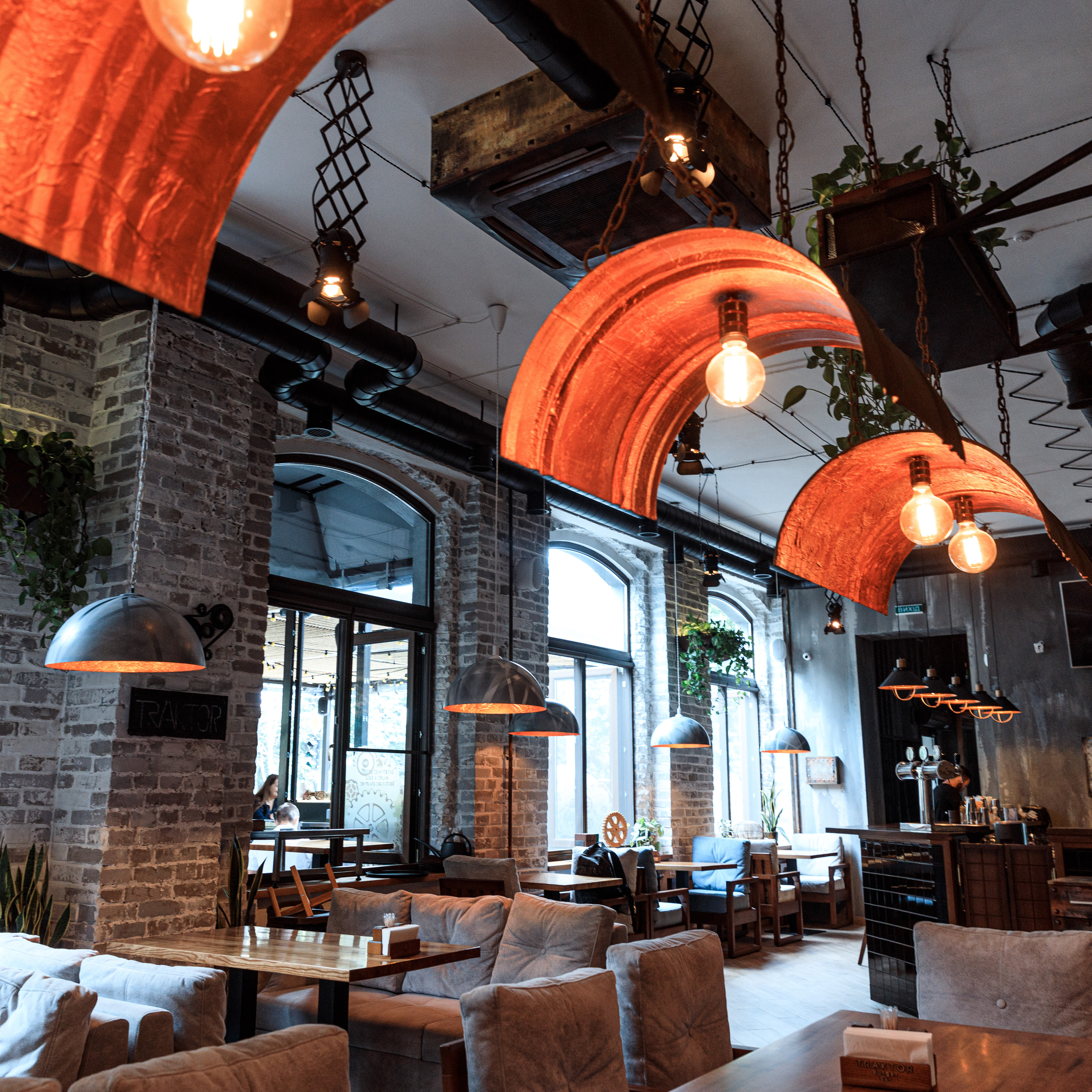 Copper lamps and tall windows — Interior Photography, Brussels